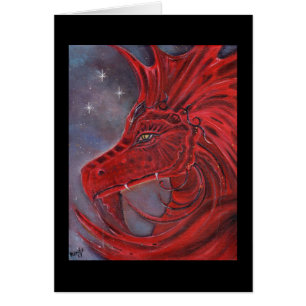 Die Fantasiekarte des Roten Drachen von Renee Lavo