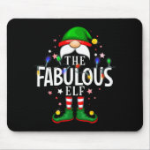 Die fantastische Elf-Christmas-Familien-Pyjama-Par Mousepad (Vorne)