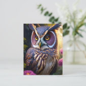 die fantastische Eule Postkarte (Stehend Vorderseite)