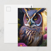 die fantastische Eule Postkarte (Vorne/Hinten)