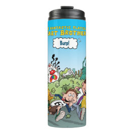 Die fantastische Flatulent Furz Brothers Gassy Gul Thermosbecher