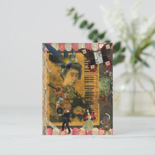 Die fantastische Stadt der Muse Postcard Postkarte (Stehend Vorderseite)