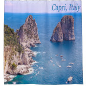 Die Faraglioni-Felsen des Duschvorhangs von Capri Duschvorhang (Vorderseite)