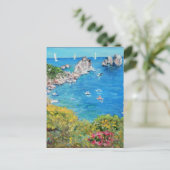 Die Faraglioni Rocks - Postkarte (Stehend Vorderseite)