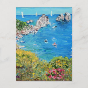 Die Faraglioni Rocks - Postkarte