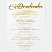 Die Farbe der Desiderata "Desired Things" Fleecedecke (Vorderseite)