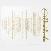 Die Farbe der Desiderata "Desired Things" Fleecedecke (Vorderseite (Horizontal))