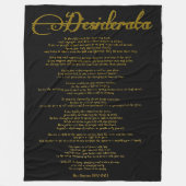 Die Farbe der Desiderata "Desired Things" Fleecedecke (Vorderseite)