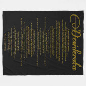 Die Farbe der Desiderata "Desired Things" Fleecedecke (Vorderseite (Horizontal))