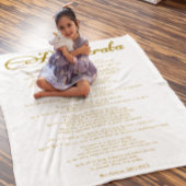 Die Farbe der Desiderata "Desired Things" Fleecedecke