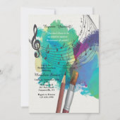 Die Farbe der Einladung zur Musik (Vorderseite)