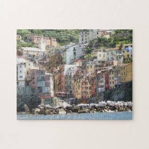 Die Farbe der italienischen Riviera Cinque Terra Puzzle