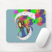 Die Farbe der Musik Mousepad (Mit Mouse)