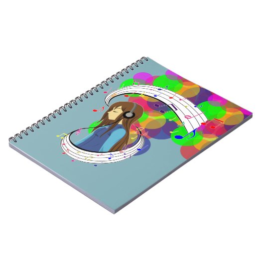 Die Farbe der Musik Notizblock (Linke Seite)