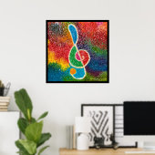 die Farbe der Musik Poster (Heimbüro)