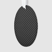 Die Farbe der Polka-Punkte auf schwarzem Klick anp Ornament (Vorderseite)