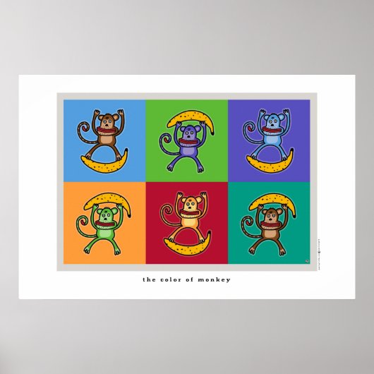 die Farbe des Affen Poster (Vorne)