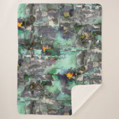 Die Farbe des Felsens, das minzgrün bis grau domin Sherpadecke (Vorderseite)