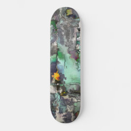 Die Farbe des Felsens, das minzgrün bis grau domin Skateboard