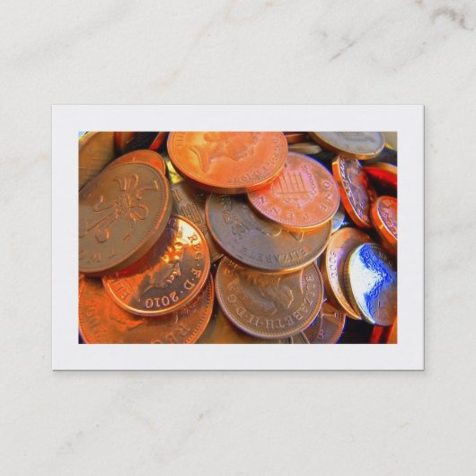 Die Farbe des Geldes (begrenzt) Visitenkarte (Vorderseite)