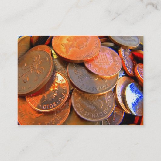 Die Farbe des Geldes Visitenkarte (Vorderseite)