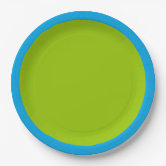 Die Farbe des grünen Akzents kann individuell ange Pappteller