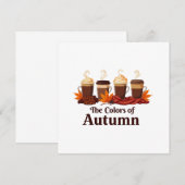 Die Farbe des Kürbisspeckkaffees im Herbst Ankündigung (Vorne/Hinten)