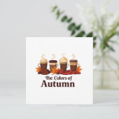 Die Farbe des Kürbisspeckkaffees im Herbst Ankündigung (Stehend Vorderseite)