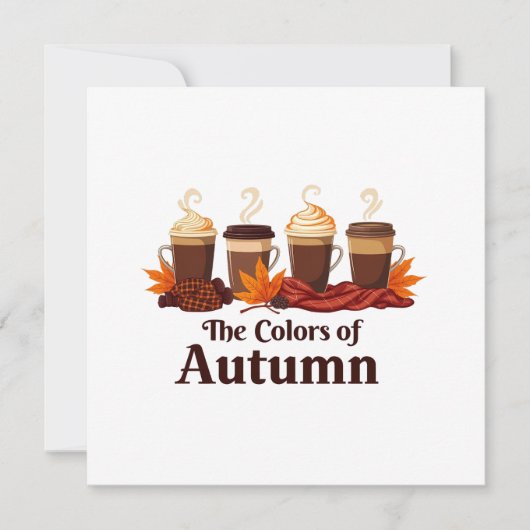 Die Farbe des Kürbisspeckkaffees im Herbst Ankündigung (Vorderseite)