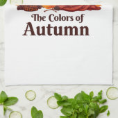 Die Farbe des Kürbisspeckkaffees im Herbst Geschirrtuch (Gefaltet)