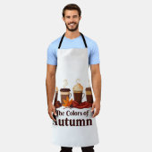 Die Farbe des Kürbisspeckkaffees im Herbst Schürze (Getragen)