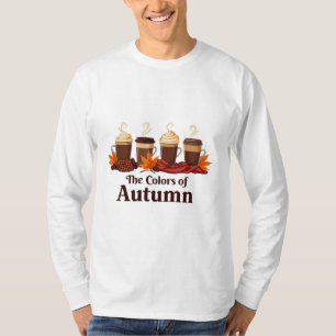 Die Farbe des Kürbisspeckkaffees im Herbst T-Shirt