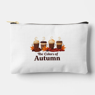 Die Farbe des Kürbisspeckkaffees im Herbst Zubehörtasche