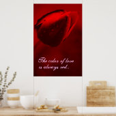 Die Farbe des Liebe Poster (Küche)