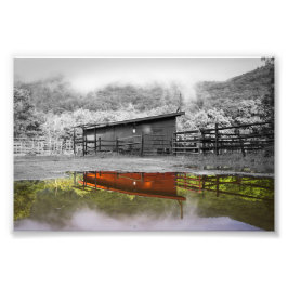 Die Farbe des Reflektionsdrucks Fotodruck