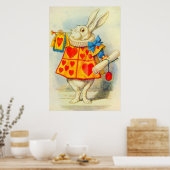 Die Farbe des weißen Kaninchens Poster (Küche)
