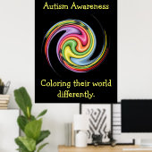 Die Farbe des Weltplakats Poster (Heimbüro)