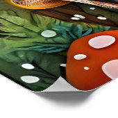 Die Farbe des zauberhaften Waldes Poster (Ecke)