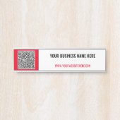 Die Farbe Ihrer QR-Code-Scan-Info Name-Zeichen aus Türschild (Vorderseite )