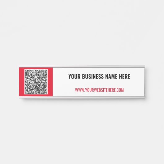 Die Farbe Ihrer QR-Code-Scan-Info Name-Zeichen aus Türschild (Vorderseite )