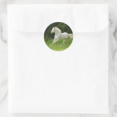 Die Farbe in der Bewegung Runder Aufkleber (Tasche)