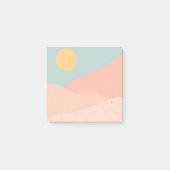 Die Farbe Rosa Post-it Klebezettel (Vorderseite)