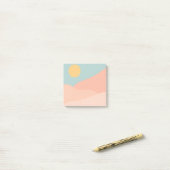 Die Farbe Rosa Post-it Klebezettel (Auf Schreibtisch)