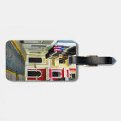 die Farbe von altem San Juan Puerto Rico Gepäckanhänger (Rückseite horizontal)