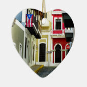 die Farbe von altem San Juan Puerto Rico Keramik Ornament (Rechts)