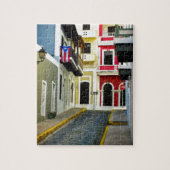 die Farbe von altem San Juan Puerto Rico Puzzle (Vertikal)