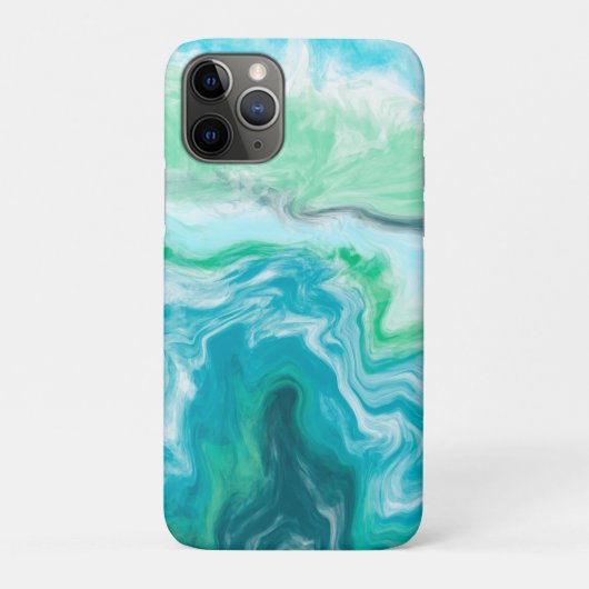 Die Farben Blau und Türkis Case-Mate iPhone Hülle (Rückseite)