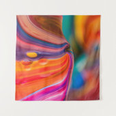 Die Farben der Berge malen bunte Kunst Wandteppich (Vorderseite (Horizontal))