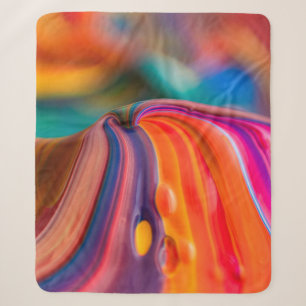 Die Farben der Berge malen farbenfrohe Kunst Sherpadecke