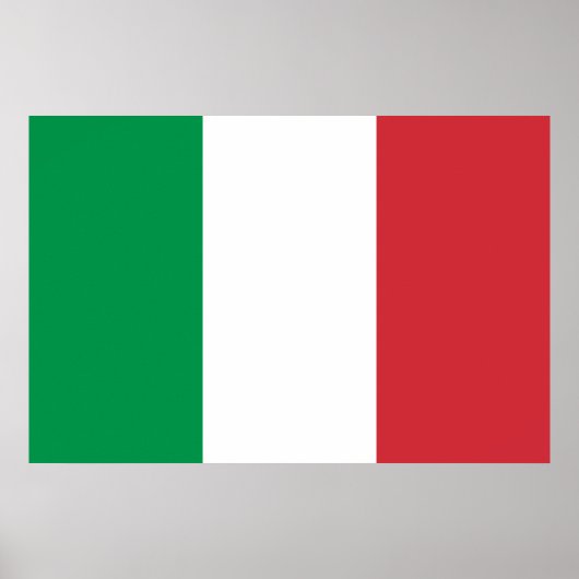 Die Farben der grünen und roten italienischen Fahn Poster (Vorne)